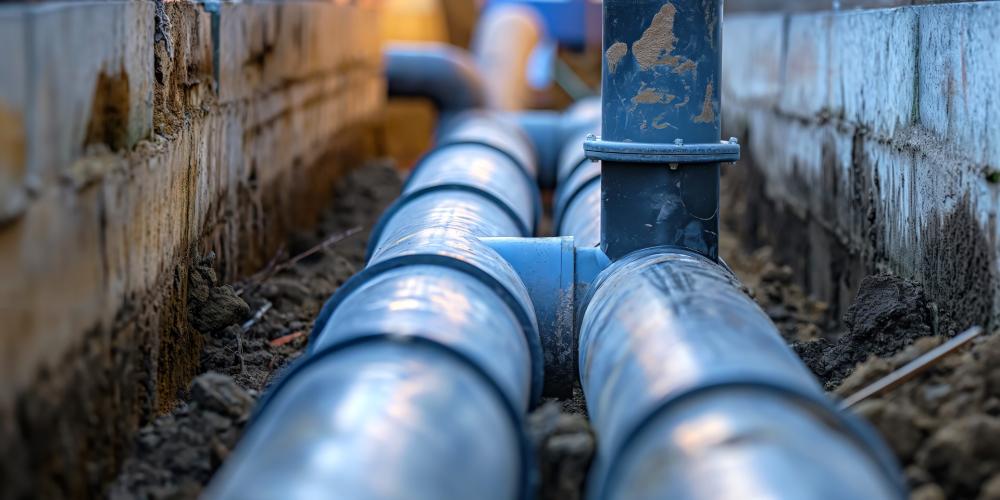 travaux d'assainissements à Anstaing